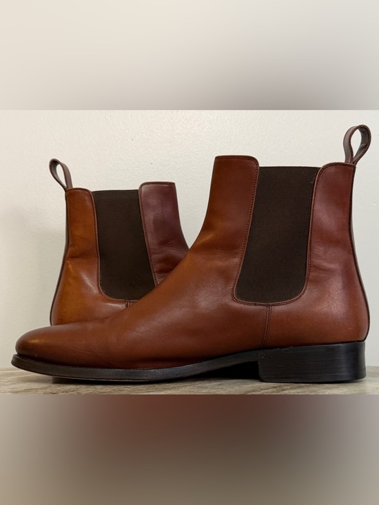 RALPH LAUREN PURPLE LABEL BROWN LEATHER CHELSEA BOOTS 10 US $1250 CALFSKIN ANKLE main image 11